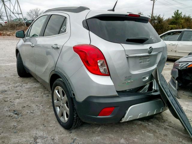 KL4CJCSB2DB158970 - 2013 BUICK ENCORE SILVER photo 3