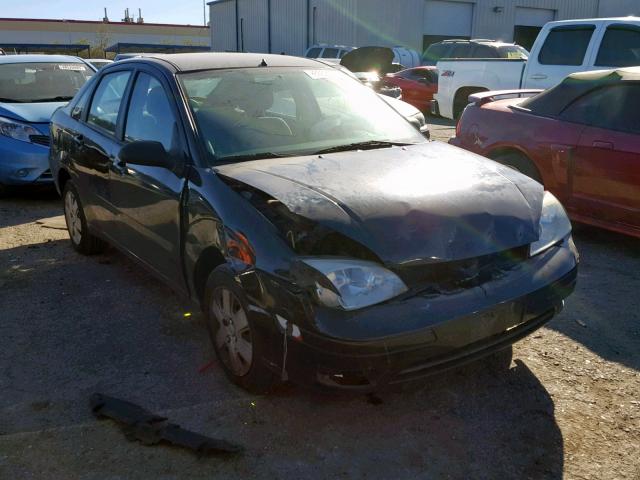 1FAHP34N67W291641 - 2007 FORD FOCUS ZX4 BLACK photo 1