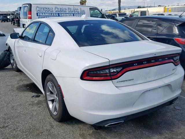 2C3CDXHG3HH617514 - 2017 DODGE CHARGER SX WHITE photo 3