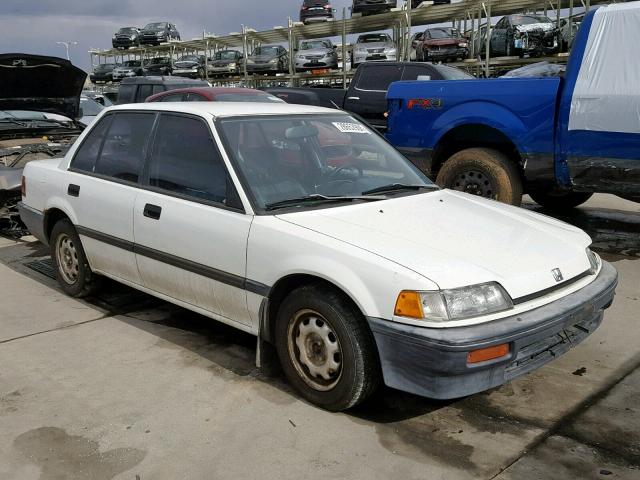 1HGED3641KA062219 - 1989 HONDA CIVIC DX WHITE photo 1