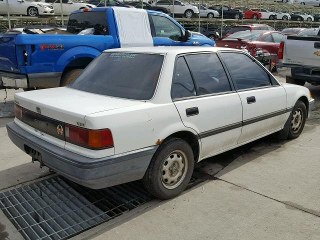 1HGED3641KA062219 - 1989 HONDA CIVIC DX WHITE photo 4