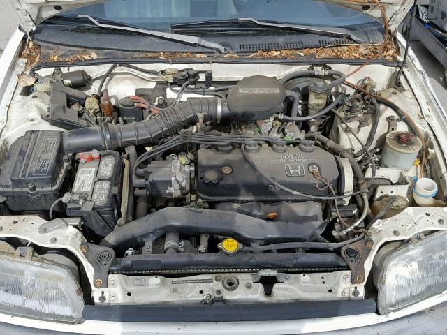 1HGED3641KA062219 - 1989 HONDA CIVIC DX WHITE photo 7