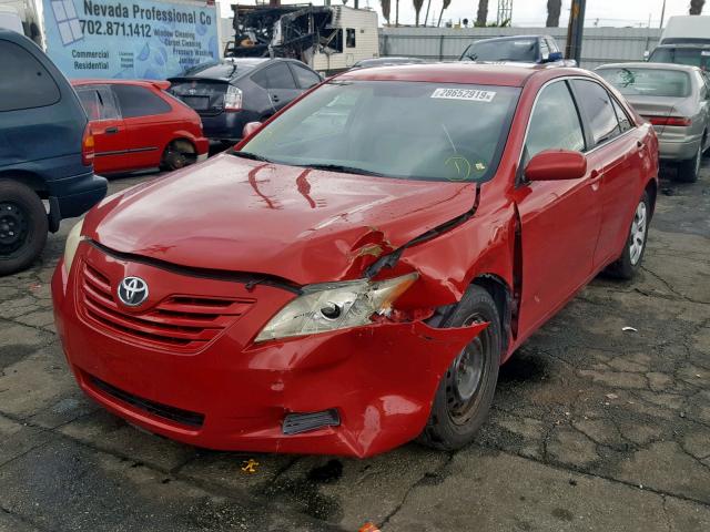 4T1BE46K97U024225 - 2007 TOYOTA CAMRY NEW RED photo 2