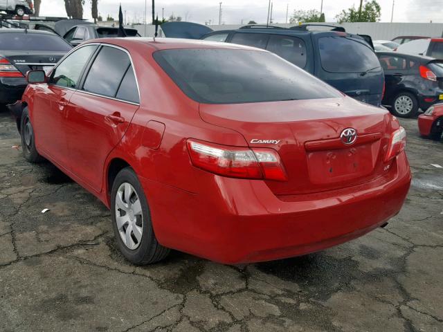 4T1BE46K97U024225 - 2007 TOYOTA CAMRY NEW RED photo 3