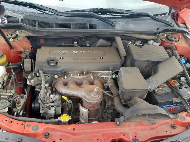 4T1BE46K97U024225 - 2007 TOYOTA CAMRY NEW RED photo 7