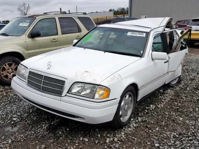 WDBHA28E7VF596867 - 1997 MERCEDES-BENZ C 280 WHITE photo 2