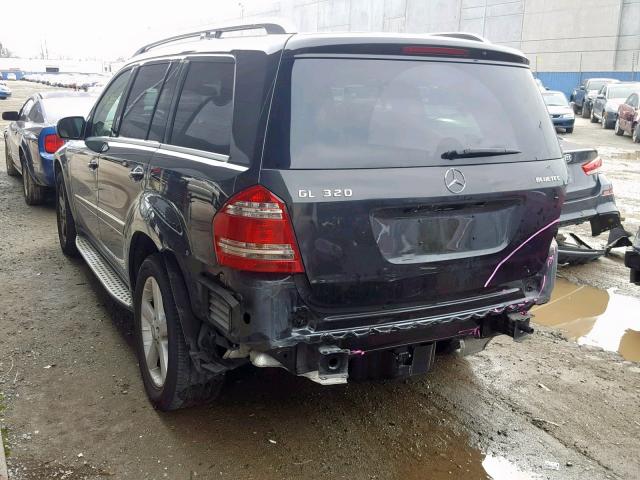 4JGBF25E89A530257 - 2009 MERCEDES-BENZ GL BLACK photo 3