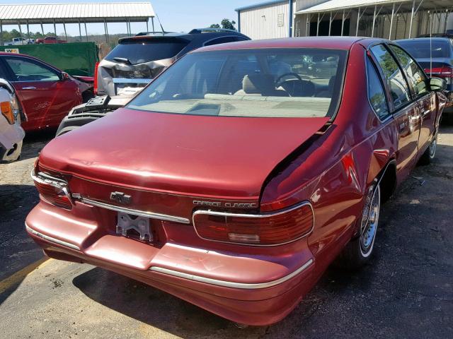 1G1BL52W5TR118911 - 1996 CHEVROLET CAPRICE CL RED photo 4