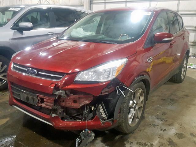 1FMCU0H92DUC56655 - 2013 FORD ESCAPE SEL MAROON photo 2