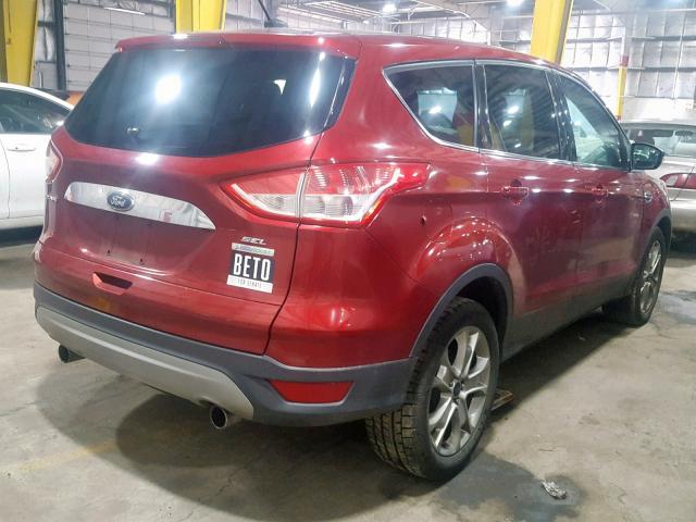 1FMCU0H92DUC56655 - 2013 FORD ESCAPE SEL MAROON photo 4