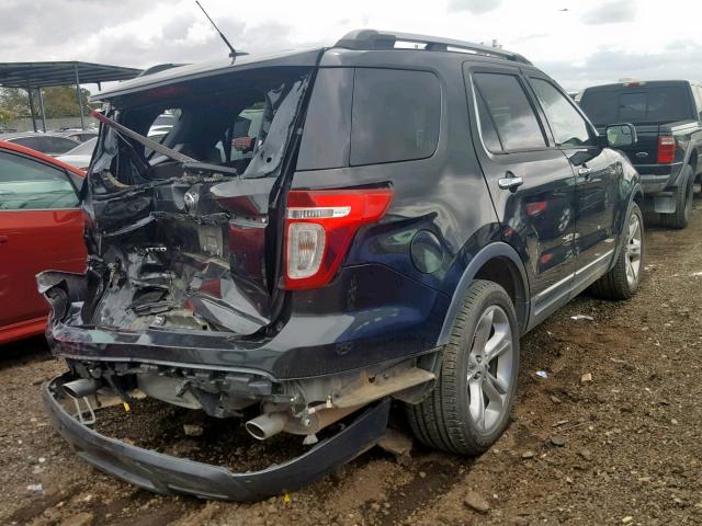 1FM5K7F83EGC01634 - 2014 FORD EXPLORER L BLACK photo 4