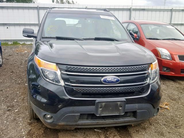 1FM5K7F83EGC01634 - 2014 FORD EXPLORER L BLACK photo 9