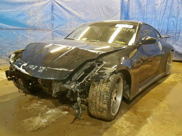 JN1AZ34D54T151917 - 2004 NISSAN 350Z COUPE BLACK photo 2