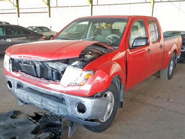 1N6AD09W47C403582 - 2007 NISSAN FRONTIER C RED photo 2