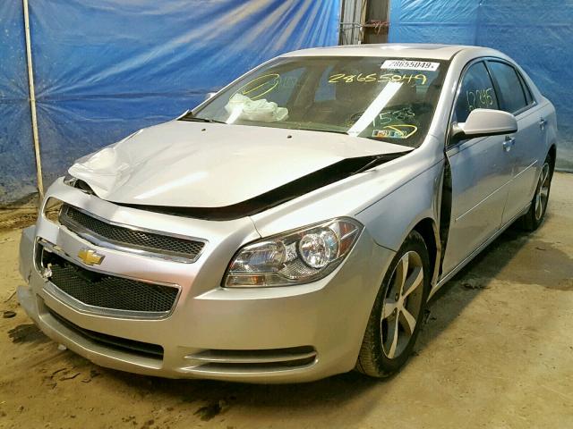 1G1ZC5E09CF297588 - 2012 CHEVROLET MALIBU 1LT ვერცხლისფერი ფოტო 2