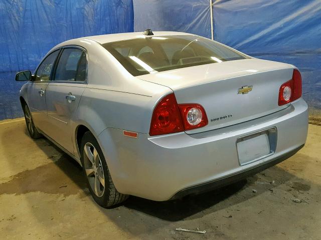 1G1ZC5E09CF297588 - 2012 CHEVROLET MALIBU 1LT ვერცხლისფერი ფოტო 3