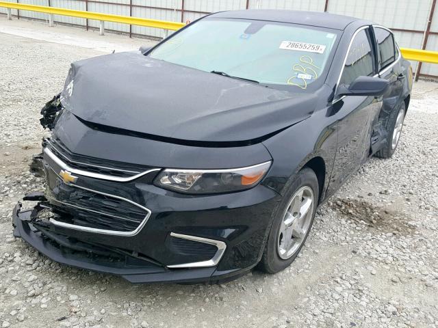 1G1ZB5ST0GF213097 - 2016 CHEVROLET MALIBU LS BLACK photo 2
