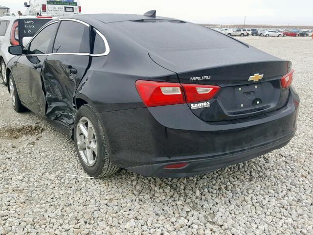 1G1ZB5ST0GF213097 - 2016 CHEVROLET MALIBU LS BLACK photo 3