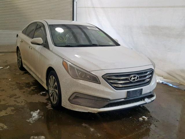 5NPE34AF0FH058693 - 2015 HYUNDAI SONATA SPO WHITE photo 1