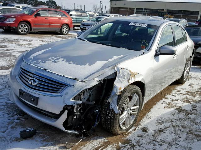 JN1CV6AR1BM350119 - 2011 INFINITI G37 SILVER photo 2