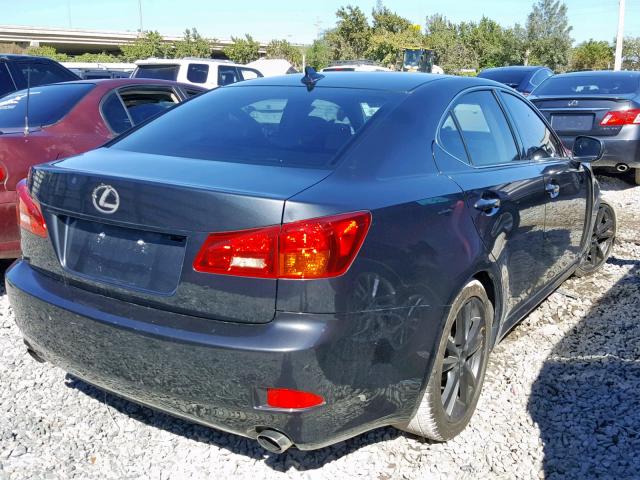 JTHBK262685062216 - 2008 LEXUS IS 250 CHARCOAL photo 4