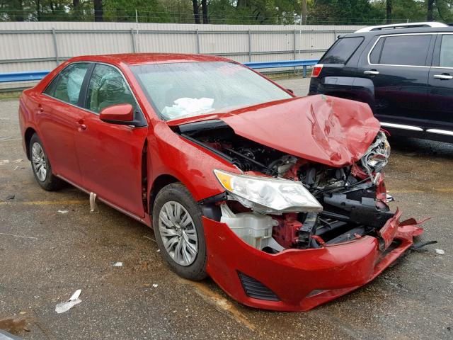 4T4BF1FK1CR182151 - 2012 TOYOTA CAMRY BASE RED photo 1