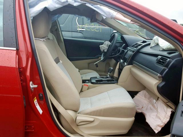4T4BF1FK1CR182151 - 2012 TOYOTA CAMRY BASE RED photo 5