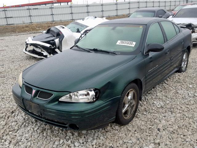 1G2NF52F42C174291 - 2002 PONTIAC GRAND AM S GREEN photo 2