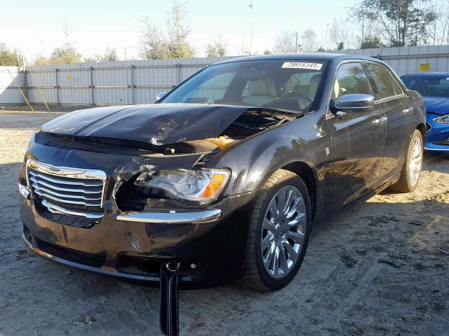 2C3CCAAG5DH698181 - 2013 CHRYSLER 300 BLACK photo 2