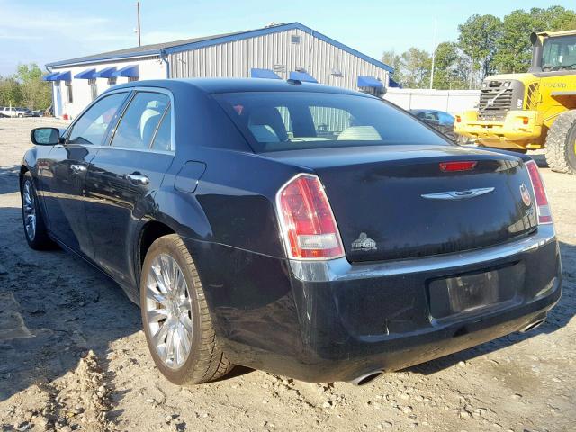 2C3CCAAG5DH698181 - 2013 CHRYSLER 300 BLACK photo 3