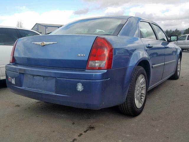 2C3KA43R57H693407 - 2007 CHRYSLER 300 BLUE photo 4