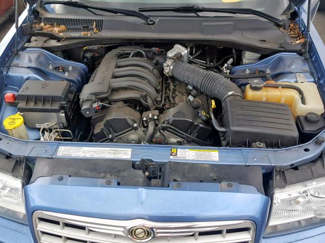 2C3KA43R57H693407 - 2007 CHRYSLER 300 BLUE photo 7