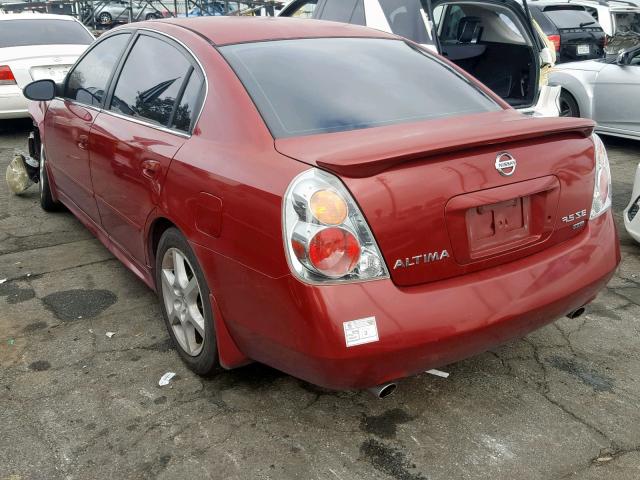 1N4BL11D23C306620 - 2003 NISSAN ALTIMA SE RED photo 3