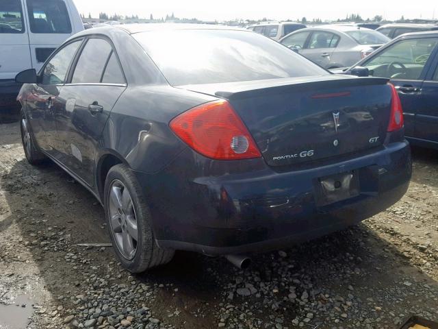 1G2ZH57NX94138590 - 2009 PONTIAC G6 GT BLACK photo 3