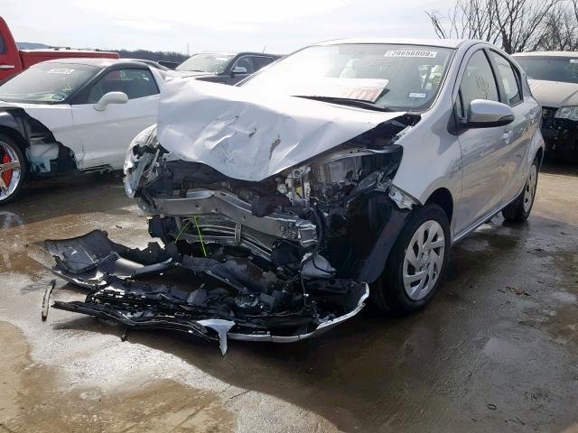 JTDKDTB35G1137915 - 2016 TOYOTA PRIUS C SILVER photo 2