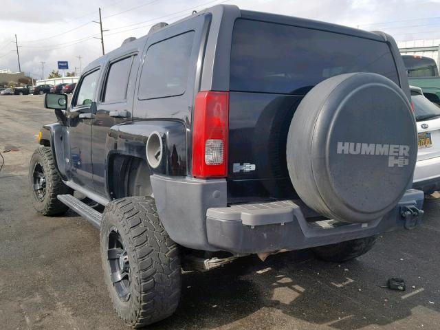 5GTDN136068103348 - 2006 HUMMER H3 BLACK photo 3