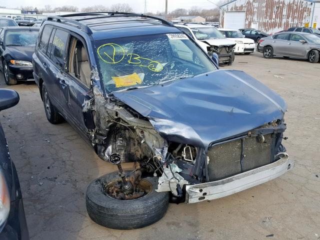 JTEGD21A730062632 - 2003 TOYOTA HIGHLANDER BLUE photo 1