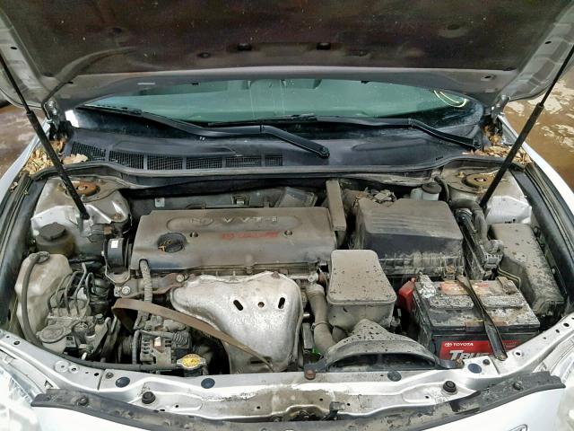 4T4BE46K37R009080 - 2007 TOYOTA CAMRY NEW SILVER photo 7
