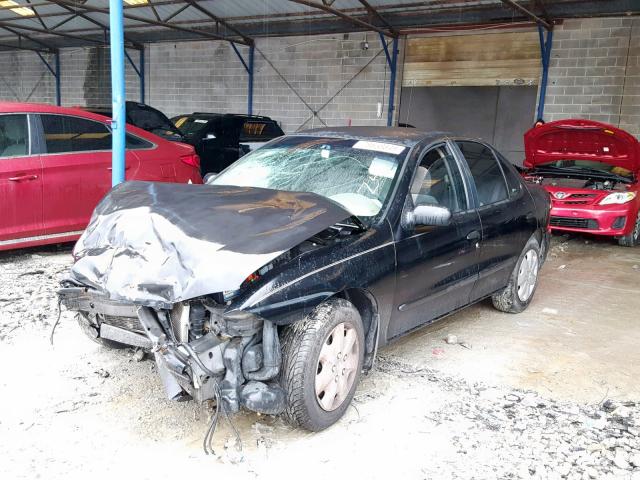 1G1JF52F337175963 - 2003 CHEVROLET CAVALIER L BLACK photo 2