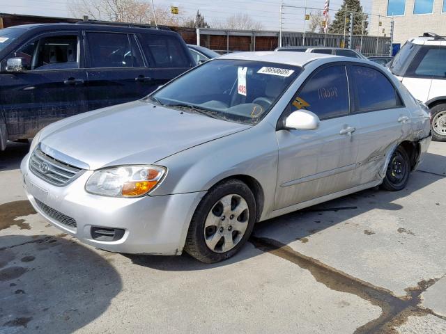 KNAFE121285498477 - 2008 KIA SPECTRA EX SILVER photo 2