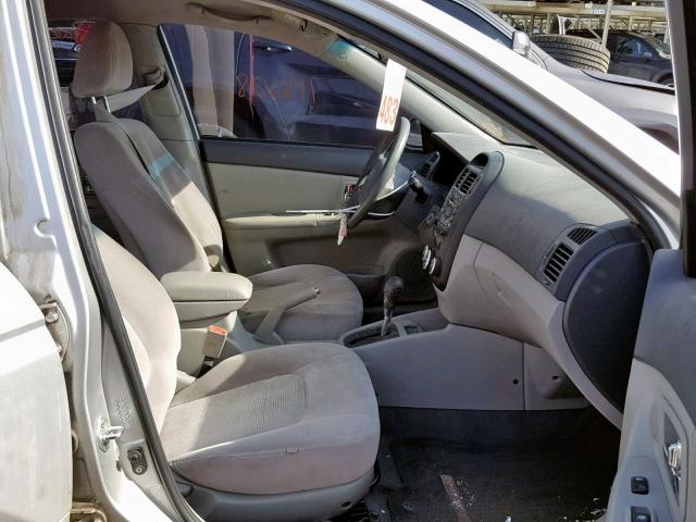 KNAFE121285498477 - 2008 KIA SPECTRA EX SILVER photo 5