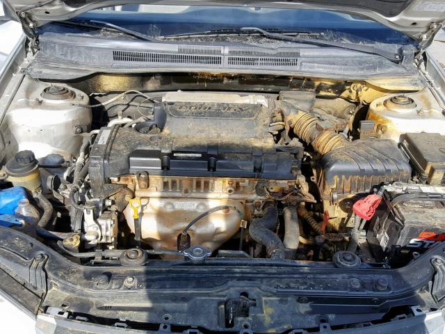 KNAFE121285498477 - 2008 KIA SPECTRA EX SILVER photo 7