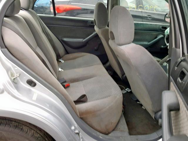 1HGES16365L015407 - 2005 HONDA CIVIC DX V SILVER photo 6