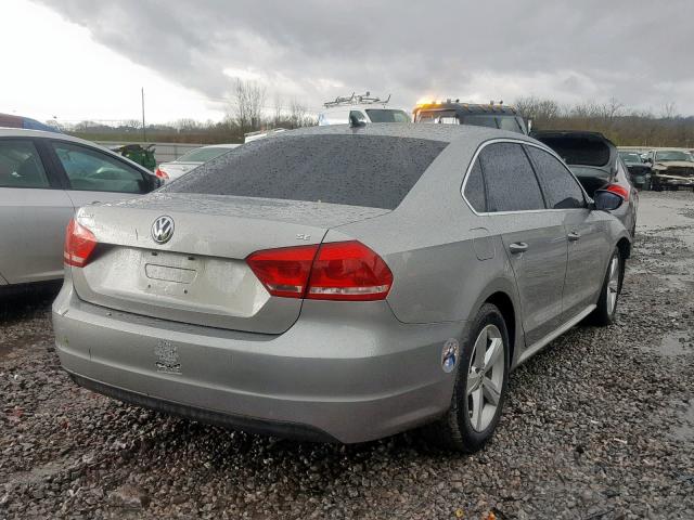 1VWBH7A39CC023943 - 2012 VOLKSWAGEN PASSAT SE GRAY photo 4