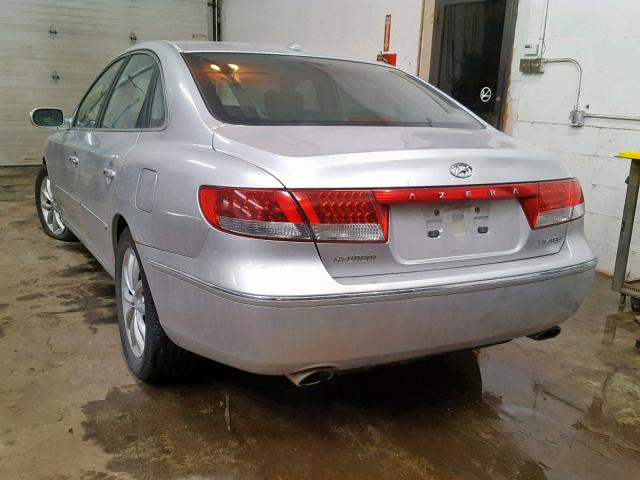 KMHFC46F37A242155 - 2007 HYUNDAI AZERA SE SILVER photo 3