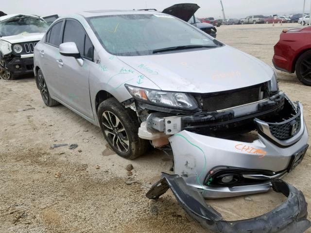 19XFB2F91DE048724 - 2013 HONDA CIVIC EXL SILVER photo 1