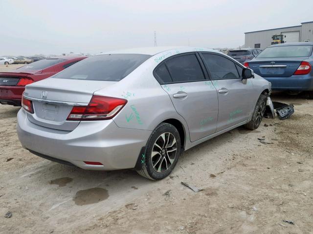 19XFB2F91DE048724 - 2013 HONDA CIVIC EXL SILVER photo 4