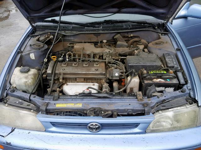 1NXBB02EXTZ417839 - 1996 TOYOTA COROLLA DX BLUE photo 7