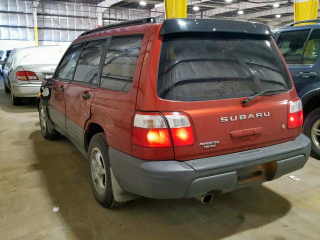 JF1SF63551H713695 - 2001 SUBARU FORESTER L RED photo 3