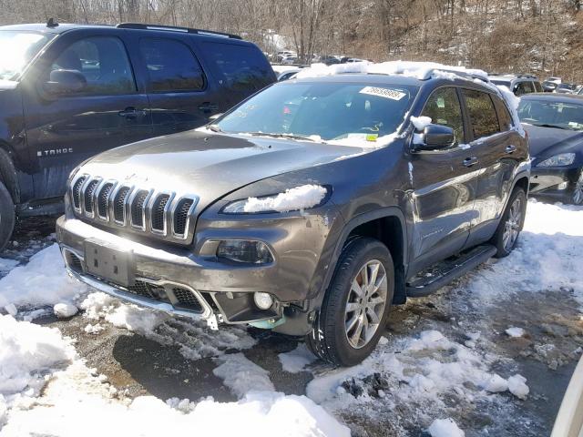 1C4PJMDS5EW140127 - 2014 JEEP CHEROKEE L GRAY photo 2